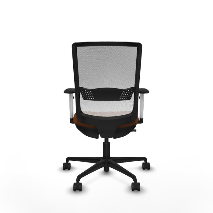 PIQUERAS Y CRESPO Silla de oficina Haches con mecanismo Sincro/Traslack, Marrón y Blanco PIQUERAS Y CRESPO Silla de oficina Haches con mecanismo Sincro/Traslack, Marrón y Blanco