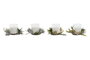 DKD Home Decor Set de 2 Velas de Cera de Parafina en Colores Surtidos
