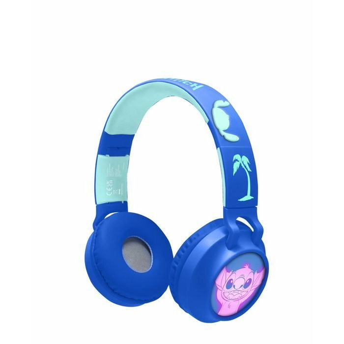 Lexibook Auriculares Stitch Disney con Luz, Bluetooth y Diseño 3D