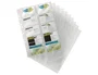 Durable Recambio de 10 hojas de fundas Visifix para tarjetero, 20 tarjetas por hoja, capacidad 400 tarjetas, ref. 2384