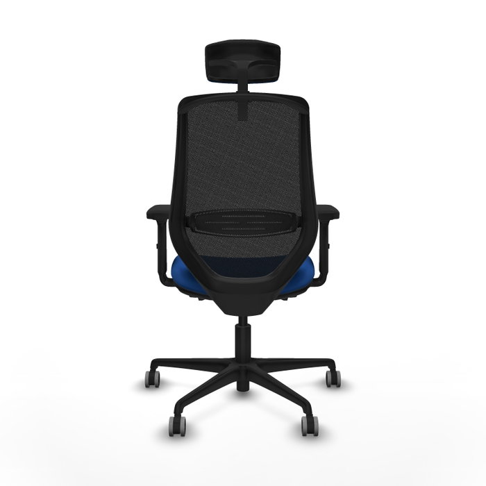 PIQUERAS Y CRESPO Silla de oficina Mardos con mecanismo Sincro/Traslack, Azul y Negro