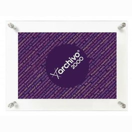 Archivo 2000 Expositor Mural Premium A4 Cristal Transparente
