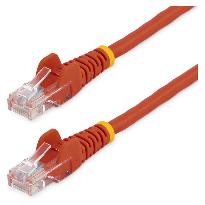 StarTech Cable de Red Cat5e de 5 m Rojo con Conectores RJ45 sin Enganches StarTech Cable de Red Cat5e de 5 m Rojo con Conectores RJ45 sin Enganches