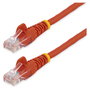 StarTech Cable de Red Cat5e de 5 m Rojo con Conectores RJ45 sin Enganches