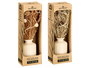 Giftdecor Florero Alto Pequeño Surtido Colores Natural y Ocre 10x25x10 cm Ceramica Materia Vegetal (Set de 18)