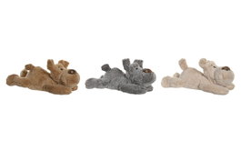 DKD Home Decor Peluche Perro Beige Camel 20 x 32 x 20 cm (6 Unidades)