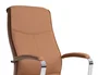 Q-connect Silla de Dirección Premium en Similpiel Color Crema, Base Metálica, Ruedas Suaves, Altura Ajustable - Máximo Confort y Elegancia para tu Oficina Moderna.