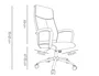 Q-connect Silla de Dirección Premium en Similpiel Color Crema, Base Metálica, Ruedas Suaves, Altura Ajustable - Máximo Confort y Elegancia para tu Oficina Moderna.