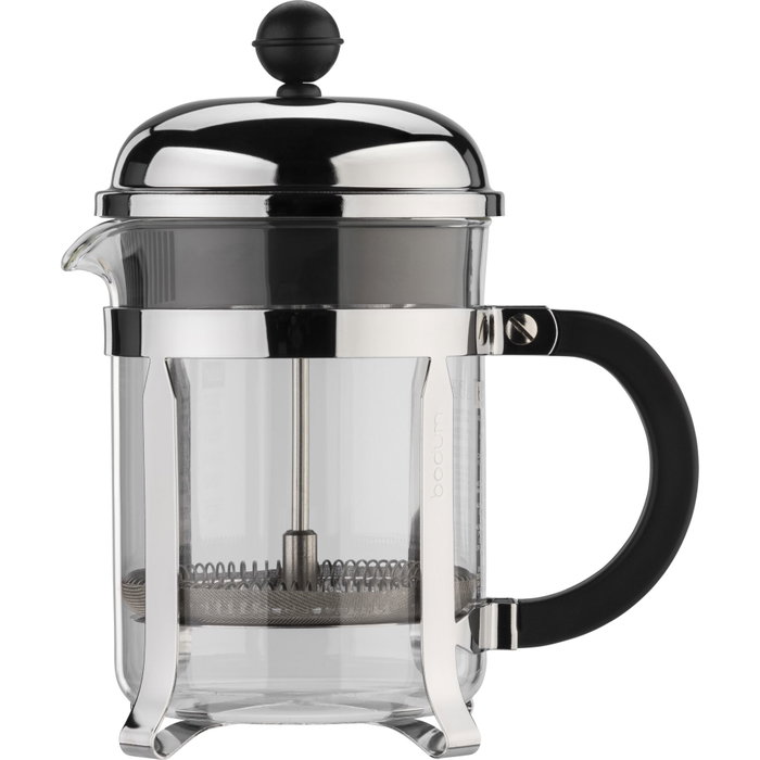 Bodum Chambord Cafetera de Pistón 0,5 L - Plata/Negro