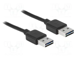 DeLOCK 85556 Cable USB 2.0 Tipo A a Tipo A, 2 m, Negro