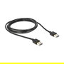 DeLOCK Cable USB 2.0 85556 - Tipo A Macho a Tipo A Macho - 2 Metros, Negro