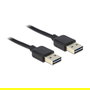 DeLOCK Cable USB 2.0 85556 - Tipo A Macho a Tipo A Macho - 2 Metros, Negro