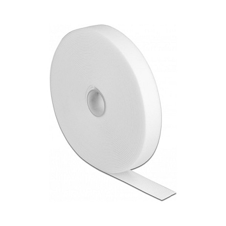 DeLOCK Cinta de gancho y bucle en rollo L 10 m x AN 20 mm blanco DeLOCK Cinta de gancho y bucle en rollo L 10 m x AN 20 mm blanco