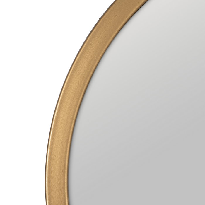 Mural Pared Espejo Gris-Oro Metal 102,90 X 5,70 X 55,90 cm