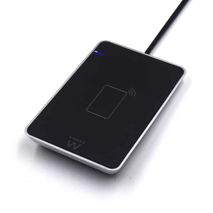 Ewent EW1053 Lector de Tarjetas Inteligentes y DNI NFC Negro