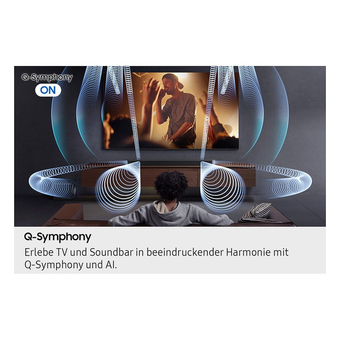 Samsung HW-Q995GF Soundbar Q-Series - 11.1.4 Canales con Atmos, DTS:X, DTS Digital Surround, Game Pro, Subwoofer Inalámbrico, Color Titanio Negro