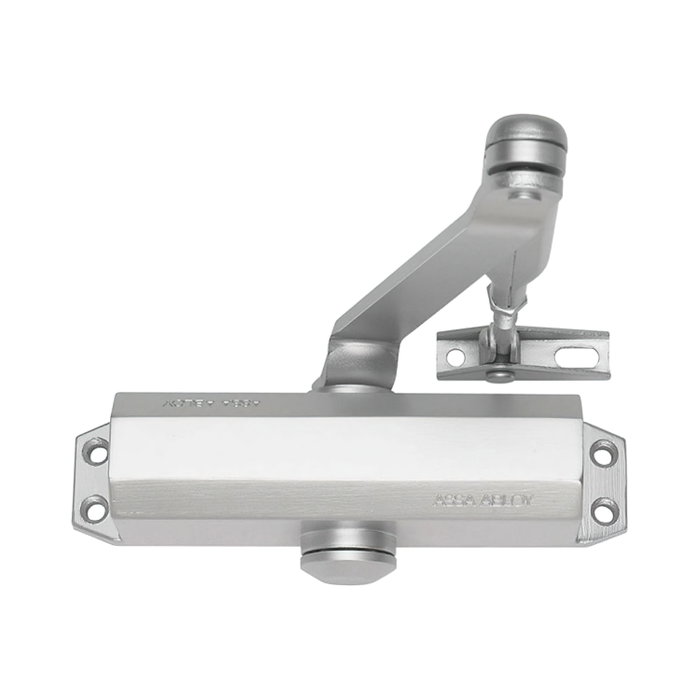 TESA Cierrapuertas DC120 con Retenedor y Brazo Articulado Plata TESA Cierrapuertas DC120 con Retenedor y Brazo Articulado Plata