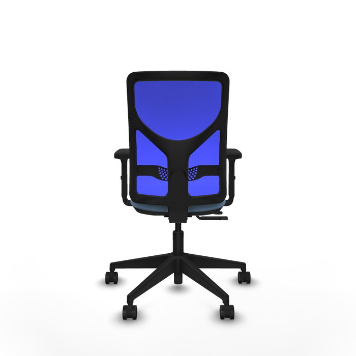 PIQUERAS Y CRESPO Silla de oficina Motilla con mecanismo Sincro/Traslack, Azul