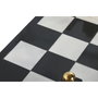 DKD Home Decor Juego de Ajedrez Granito y Acero Dorado