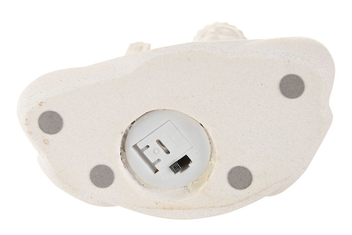 DKD Home Decor Decoracion Luminosa Oriental Buda Blanco Resina LED 8 x 15.5 x 12.5 cm (4 Unidades)