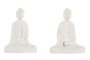 DKD Home Decor Decoración Luminosa LED Buda Surtido Blanco