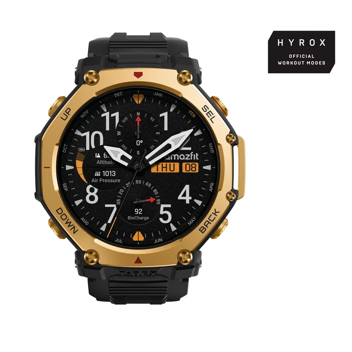Amazfit T-Rex 3 Pro Smartwatch Reloj Deportivo 48 mm Oro Negro AMOLED