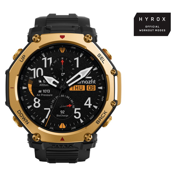 Amazfit T-Rex 3 Pro Smartwatch Reloj Deportivo 48 mm Oro Negro AMOLED