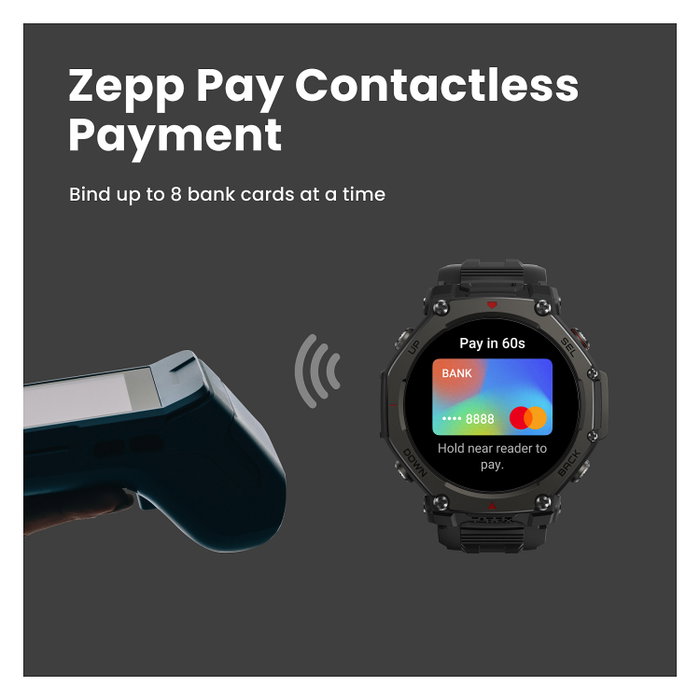 Amazfit T-Rex 3 Pro Smartwatch Reloj Deportivo 48 mm Oro Negro AMOLED