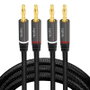 LogiLink Cable de Audio 2x2 Clavija Banana Metal Negro 5 m