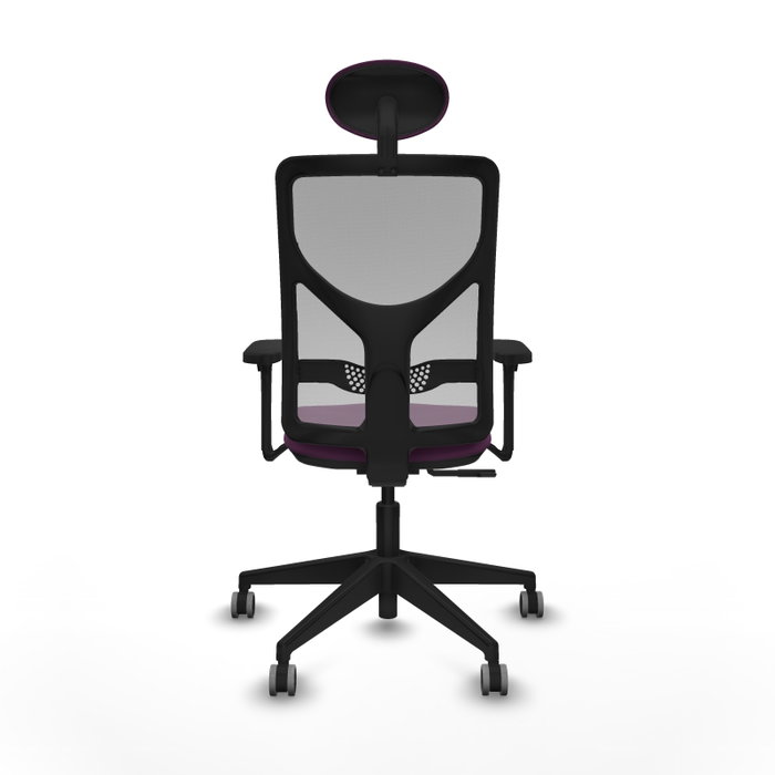 PIQUERAS Y CRESPO Silla de oficina Motilla con mecanismo Sincro, Morado y Gris