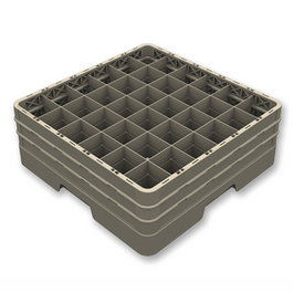 Vollrath Pujadas Cesta 36 Comp - Cesta de almacenaje con 36 compartimentos, base y 4 alturas, 240 mm alto, polipropileno