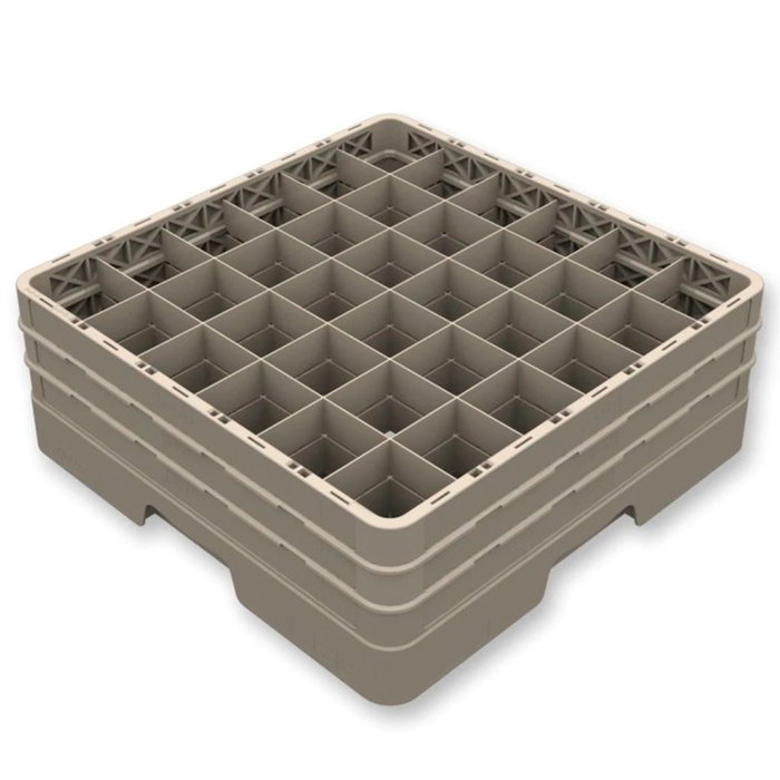 Vollrath Pujadas Cesta 36 Comp - Cesta de almacenaje con 36 compartimentos, base y 4 alturas, 240 mm alto, polipropileno