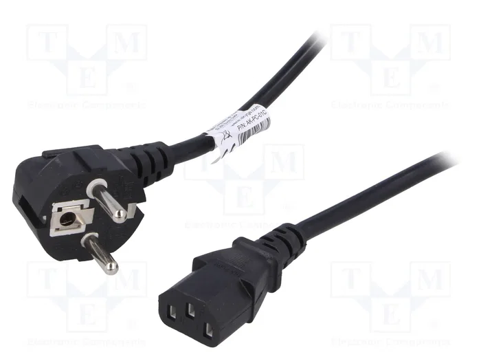 AKYGA Cable de alimentación H05VV-F 3x0,75mm² 1,5m Negro AKYGA Cable de alimentación H05VV-F 3x0,75mm² 1,5m Negro