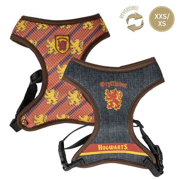 Harry Potter Arnés Premium para Perro T1XXS:XXS/XS Gryffindor XXS DARK RED