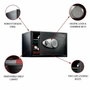 Master Lock Caja fuerte con combinación electrónica programable - Negro y gris metalizado