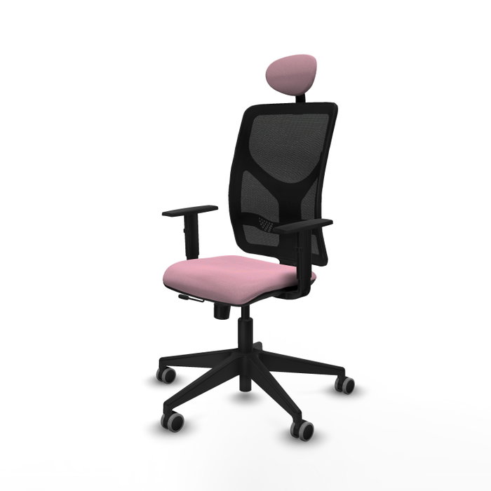 PIQUERAS Y CRESPO Silla de oficina Motilla Rosa con mecanismo Sincro/Traslack PIQUERAS Y CRESPO Silla de oficina Motilla Rosa con mecanismo Sincro/Traslack