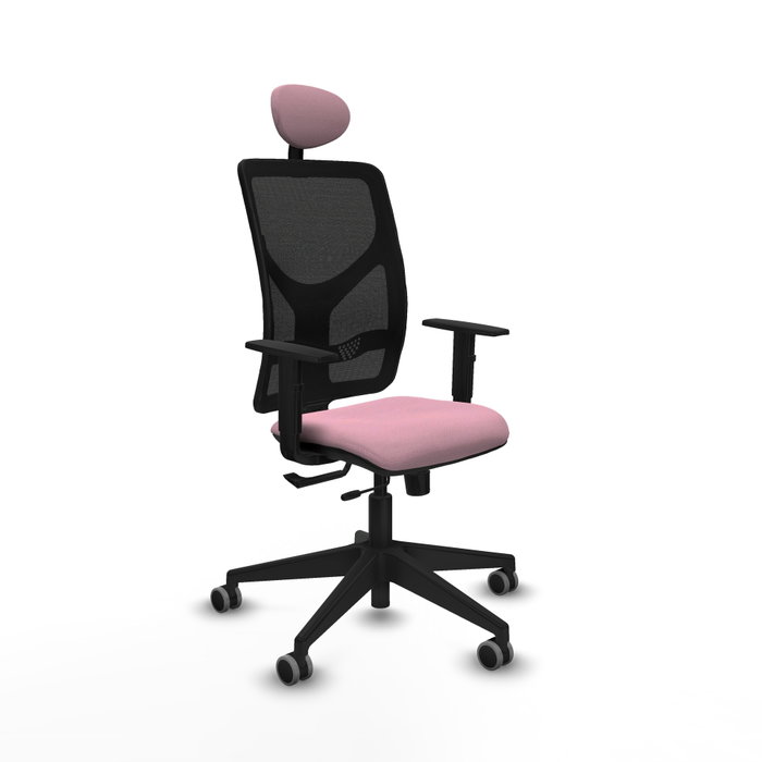 PIQUERAS Y CRESPO Silla de oficina Motilla Rosa con mecanismo Sincro/Traslack PIQUERAS Y CRESPO Silla de oficina Motilla Rosa con mecanismo Sincro/Traslack