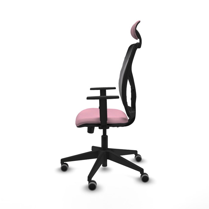 PIQUERAS Y CRESPO Silla de oficina Motilla Rosa con mecanismo Sincro/Traslack PIQUERAS Y CRESPO Silla de oficina Motilla Rosa con mecanismo Sincro/Traslack