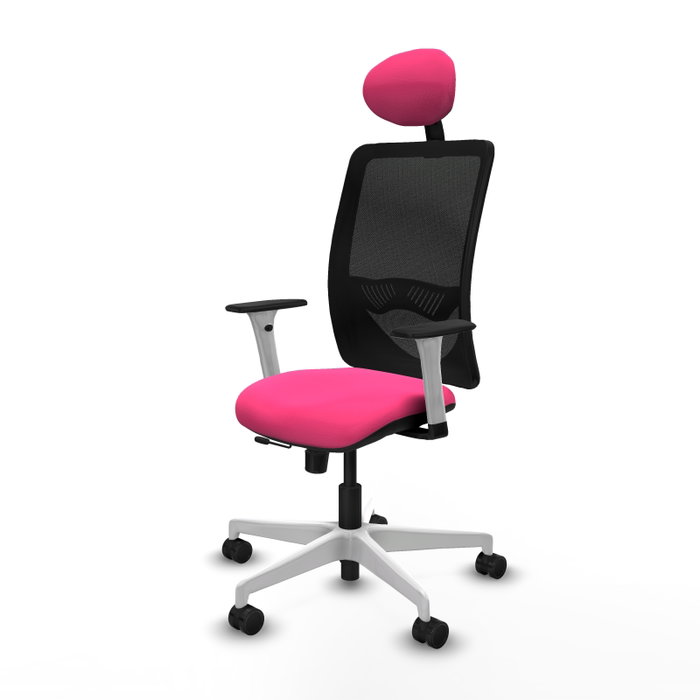 PIQUERAS Y CRESPO Silla de oficina Zulema Rosa y Negro PIQUERAS Y CRESPO Silla de oficina Zulema Rosa y Negro