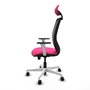 PIQUERAS Y CRESPO Silla de oficina Zulema Rosa y Negro