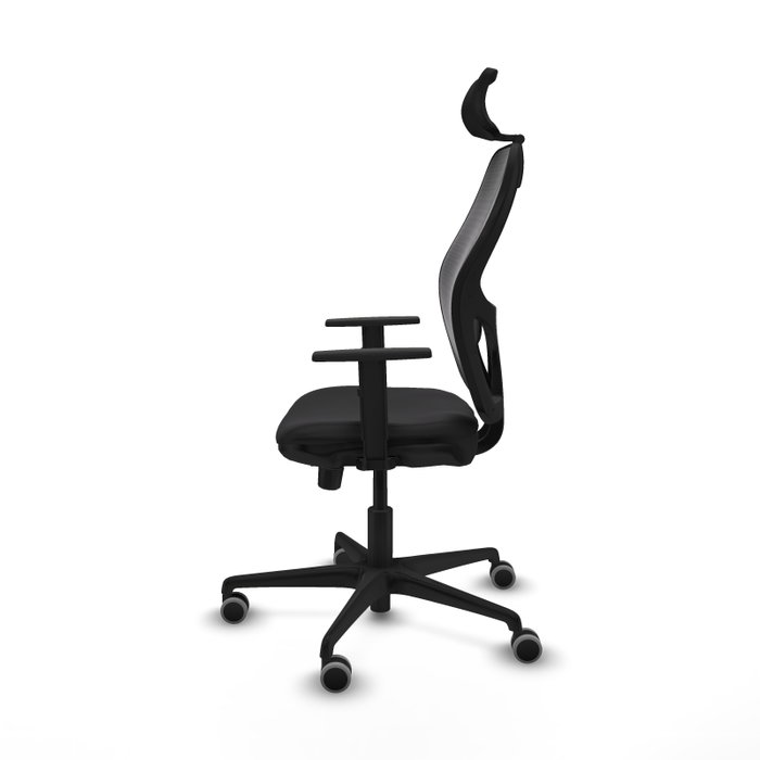 PIQUERAS Y CRESPO Silla de oficina Jorquera con mecanismo Sincro/Traslack en Similpiel Negro