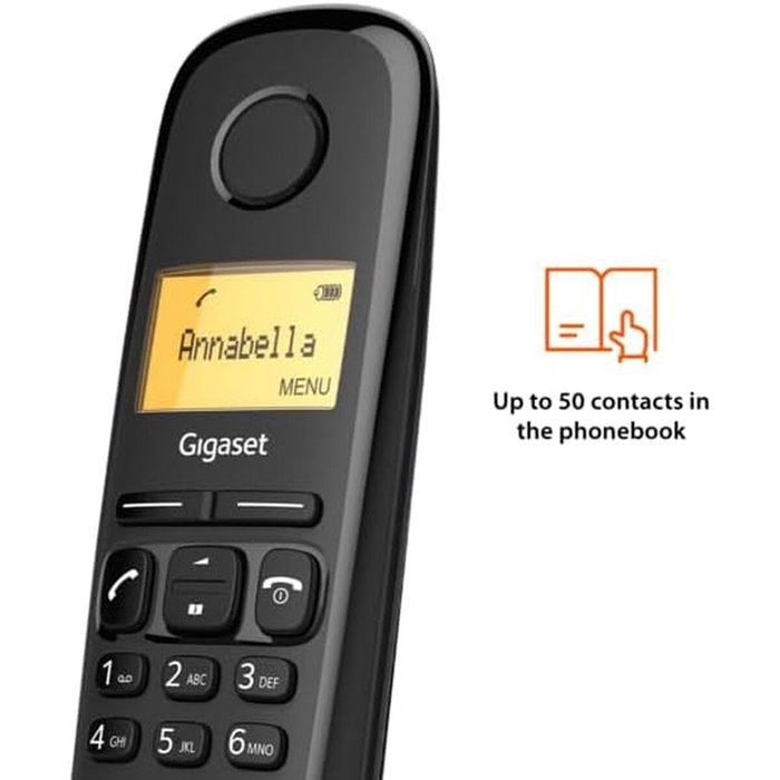 Teléfono Inalámbrico Gigaset A180 Negro
