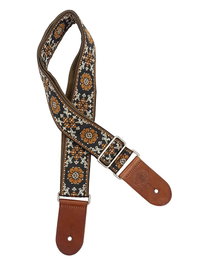 Correa Gaucho Serie Deluxe Tradicional para Guitarra 50 mm Marrón/Dorado