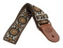 Correa Gaucho Serie Deluxe Tradicional para Guitarra 50 mm Marrón/Dorado