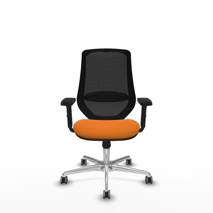 PIQUERAS Y CRESPO Silla de oficina Mardos con mecanismo Sincro, Naranja y Negro PIQUERAS Y CRESPO Silla de oficina Mardos con mecanismo Sincro, Naranja y Negro