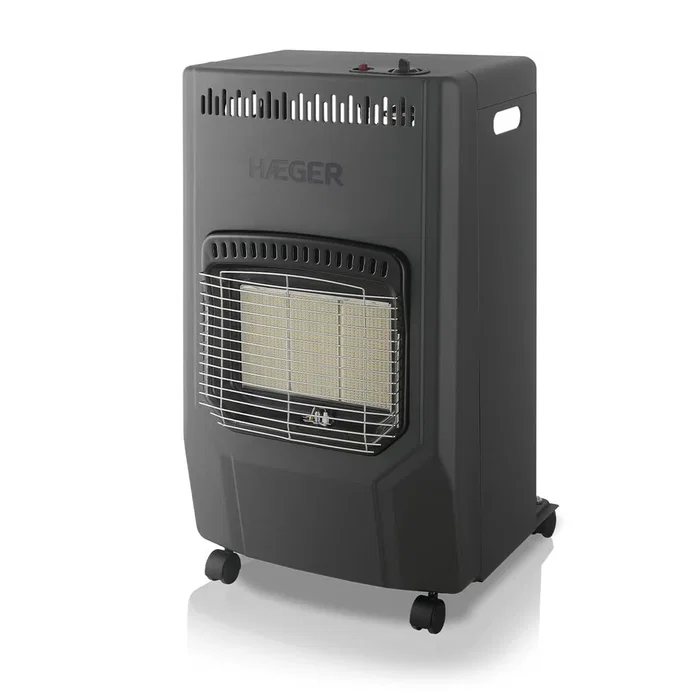 Haeger Ultra Warm Estufa de Gas 4200 W para Interior, Butano/Propano, Piso, Color Negro