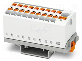 PHOENIX CONTACT PTFIX 6/18X2,5-NS35 WH Conector de carril de 19 bornas
