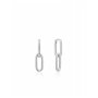 Ania Haie Pendientes Chain Reaction E021-01H en Plata de Ley y Gris