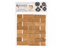 Kinvara Protege Mantel Bambú Cuadrado 15 x 15 cm (Set de 24)