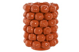 DKD Home Decor Jarron Tropical Naranja Gres 25 x 30 x 25 cm